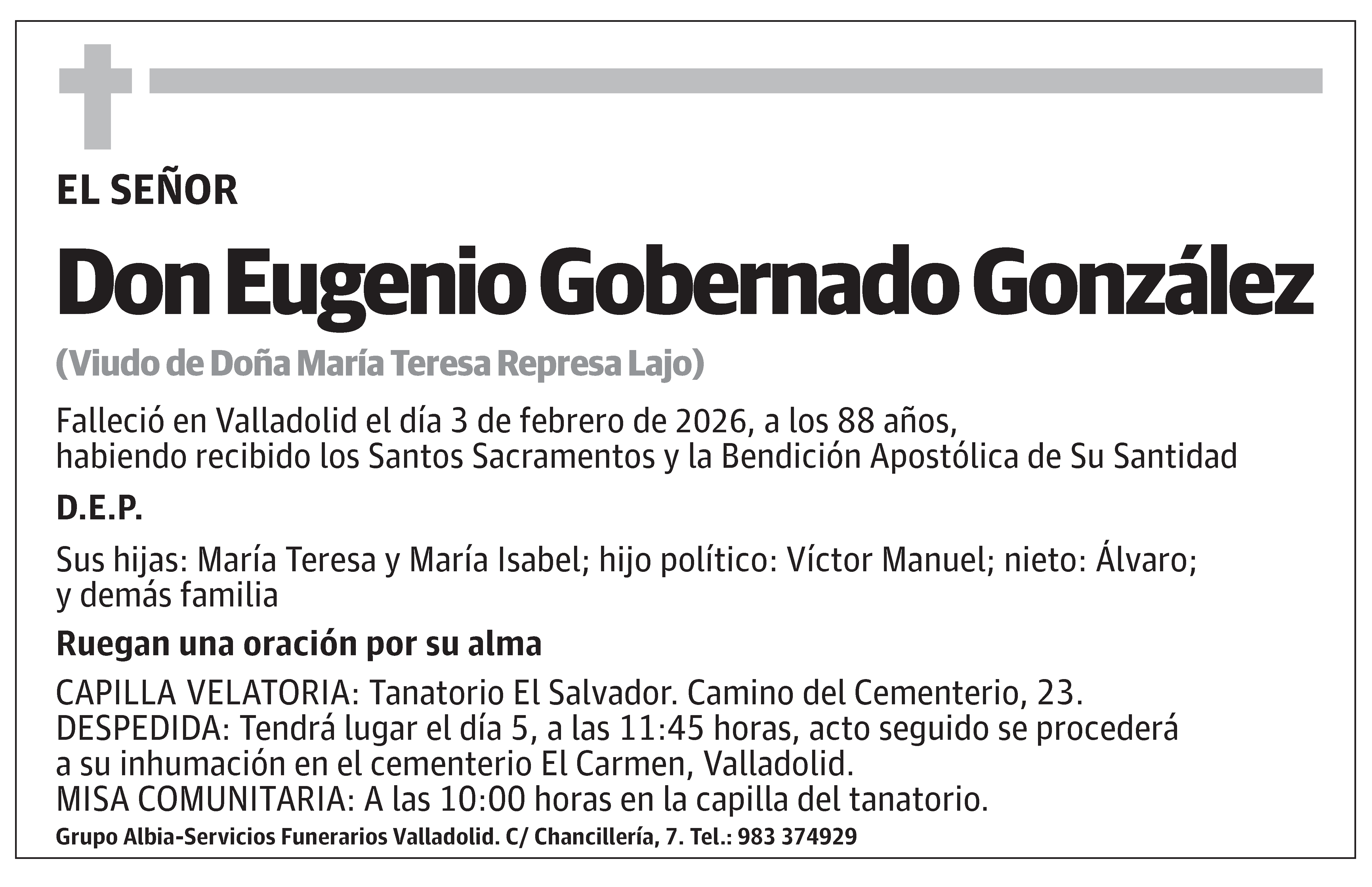 Eugenio Gobernado González