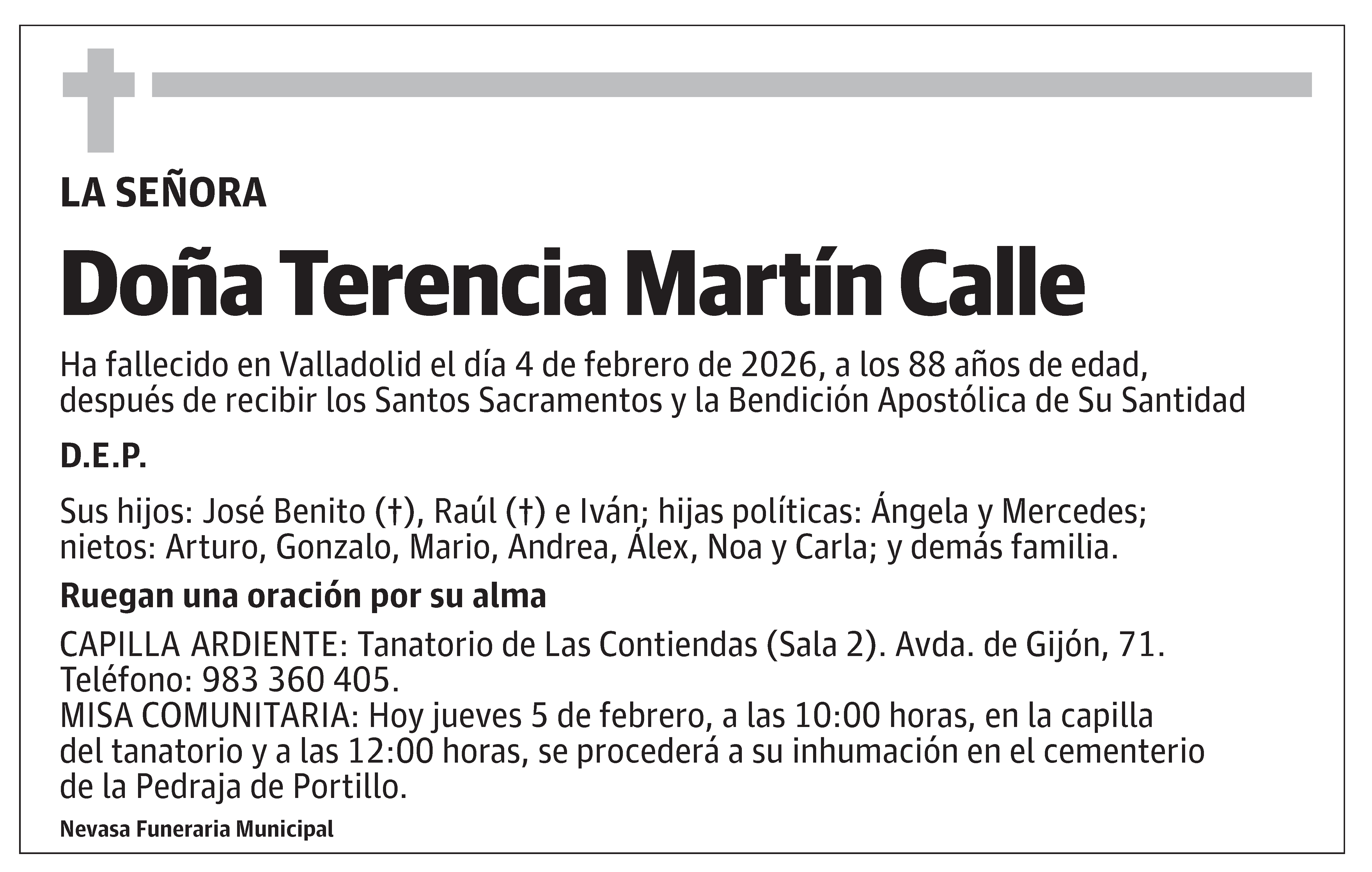 Terencia Martín Calle