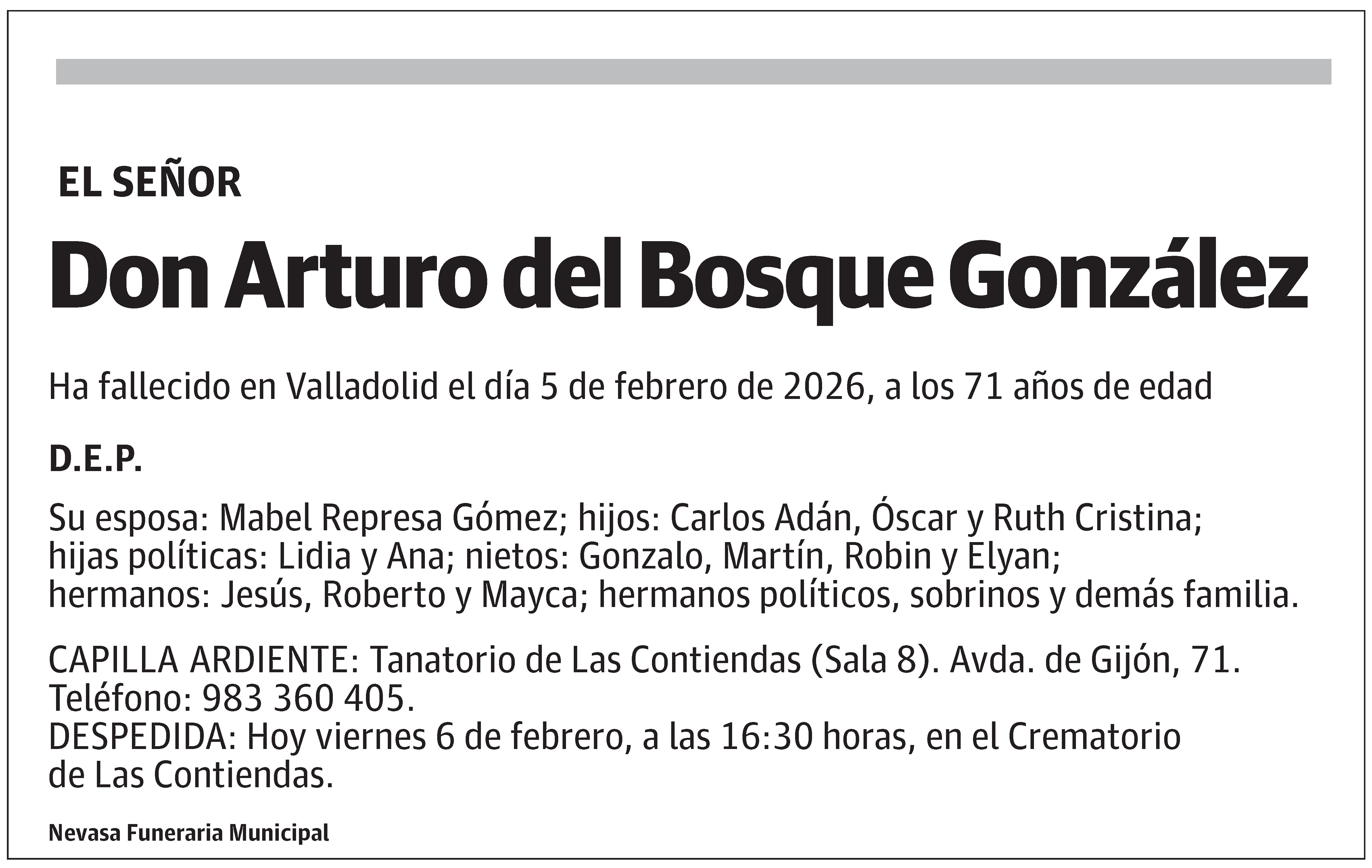 Arturo del Bosque González