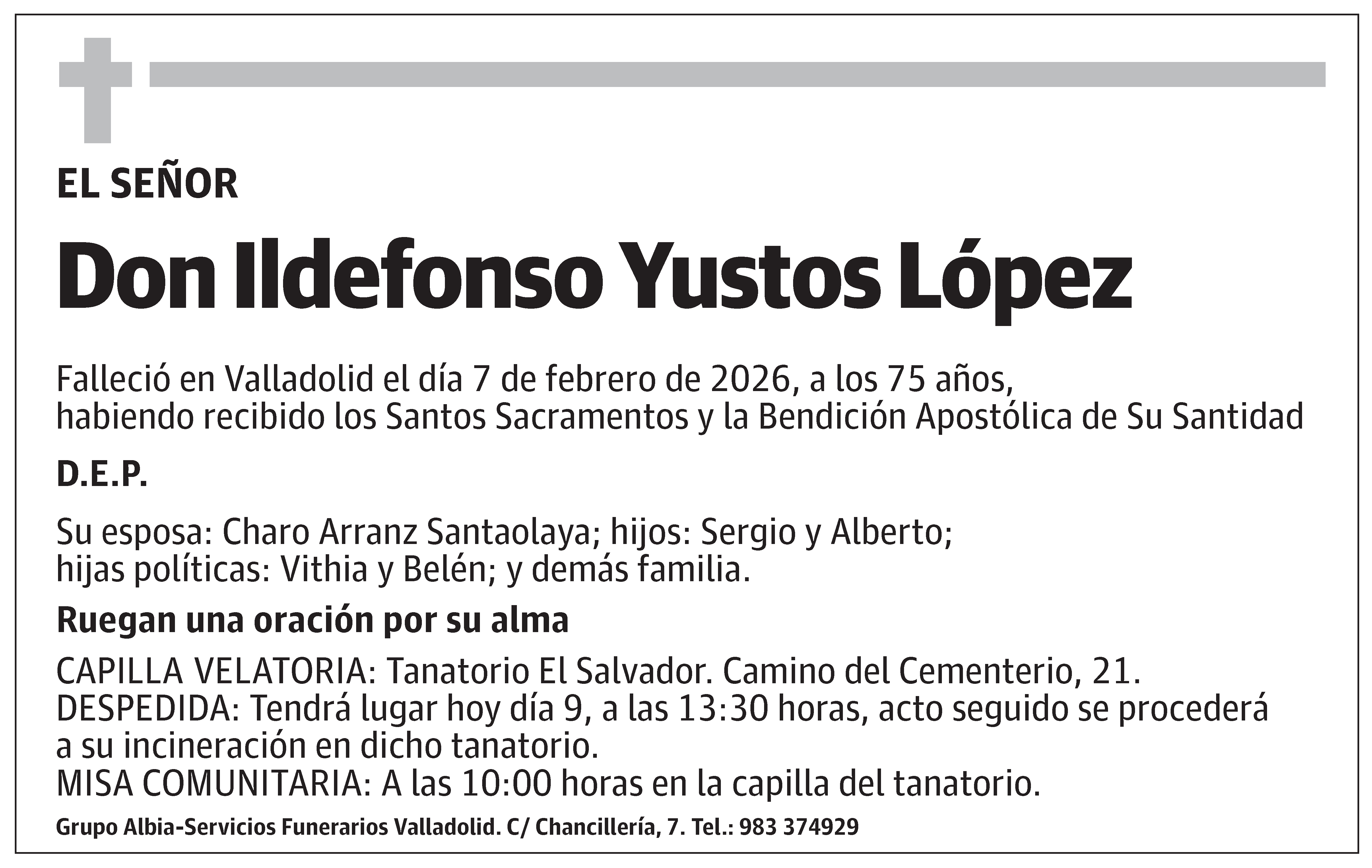 Ildefonso Yustos López