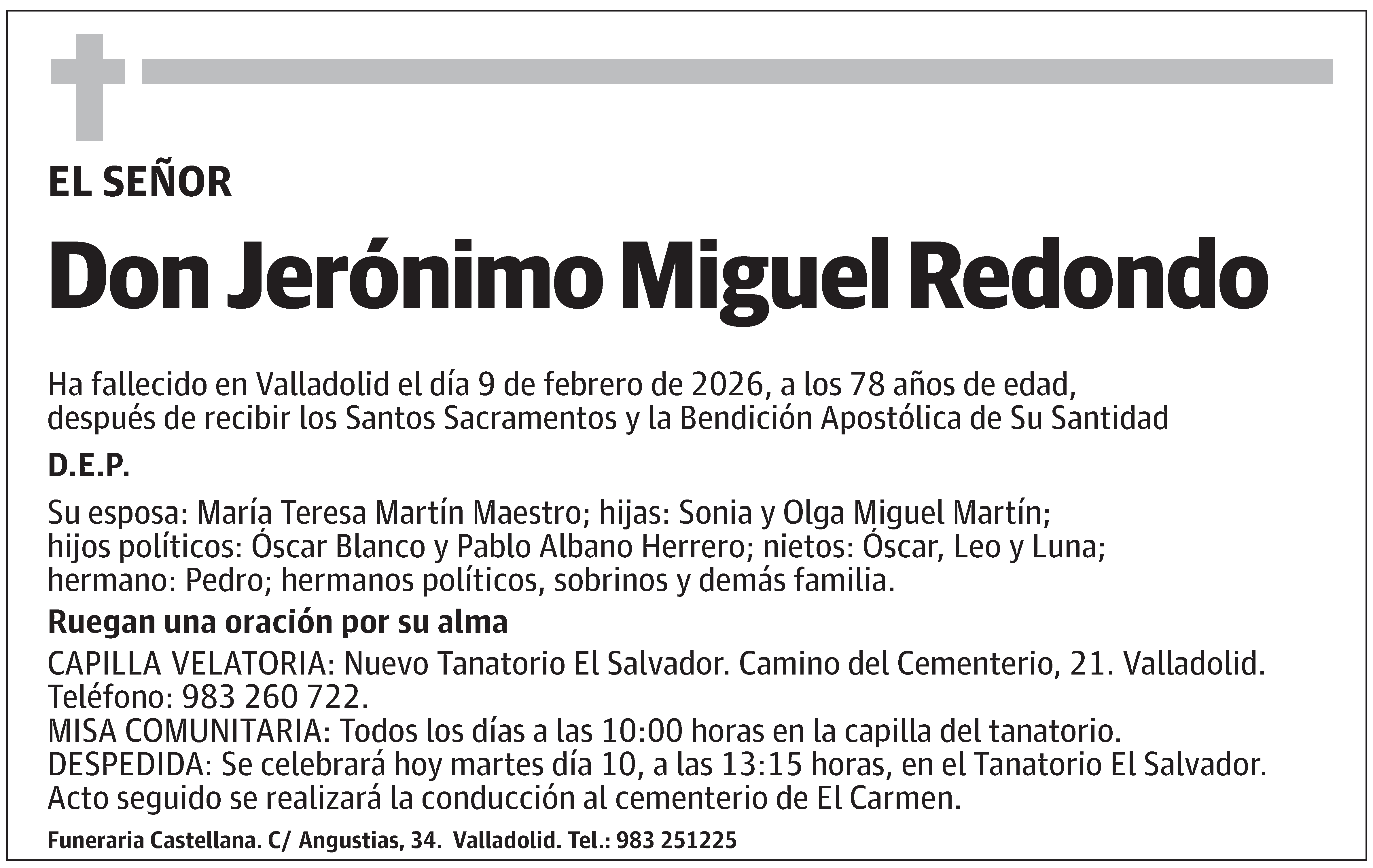 Jerónimo Miguel Redondo