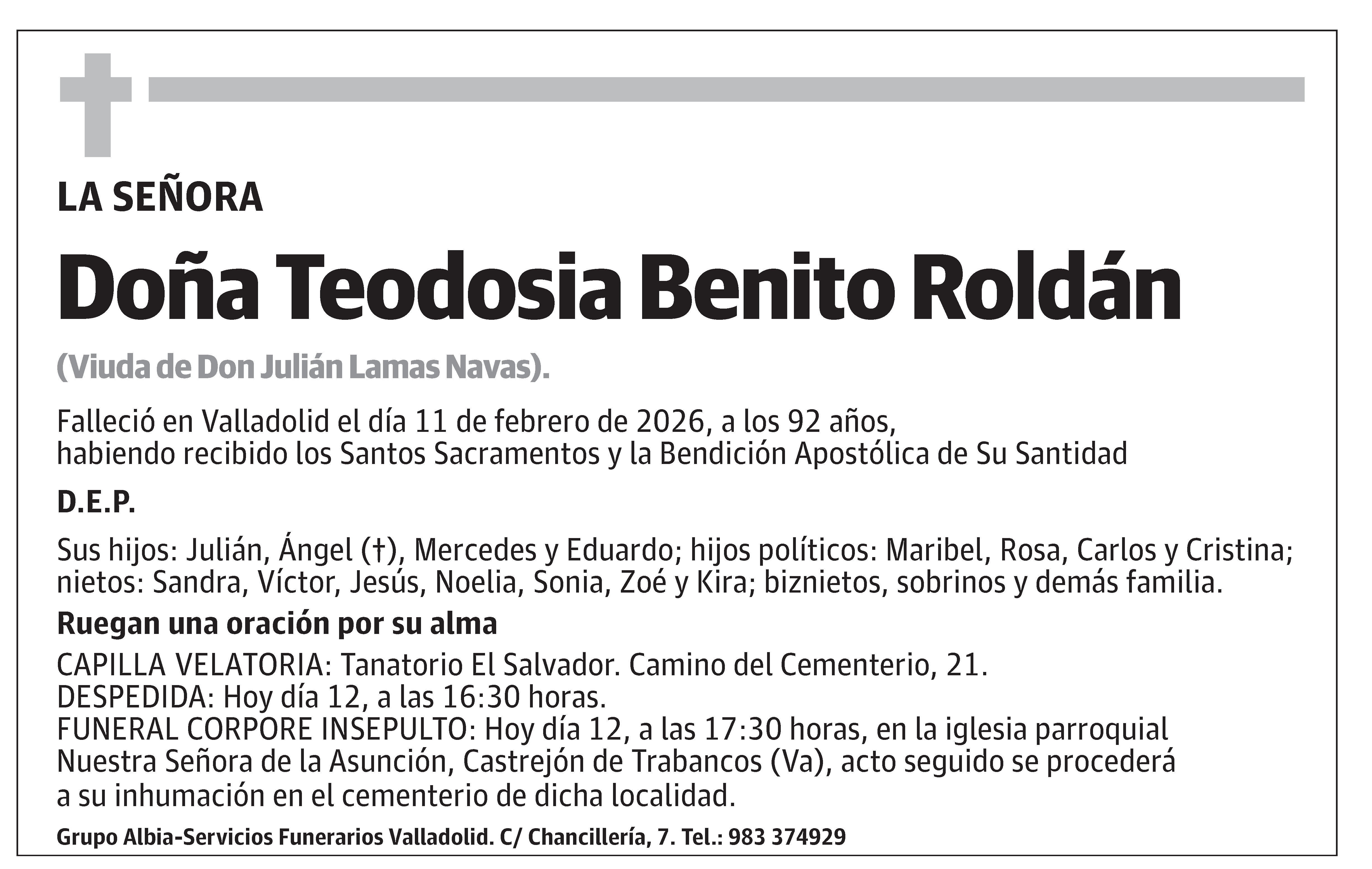Teodosia Benito Roldán