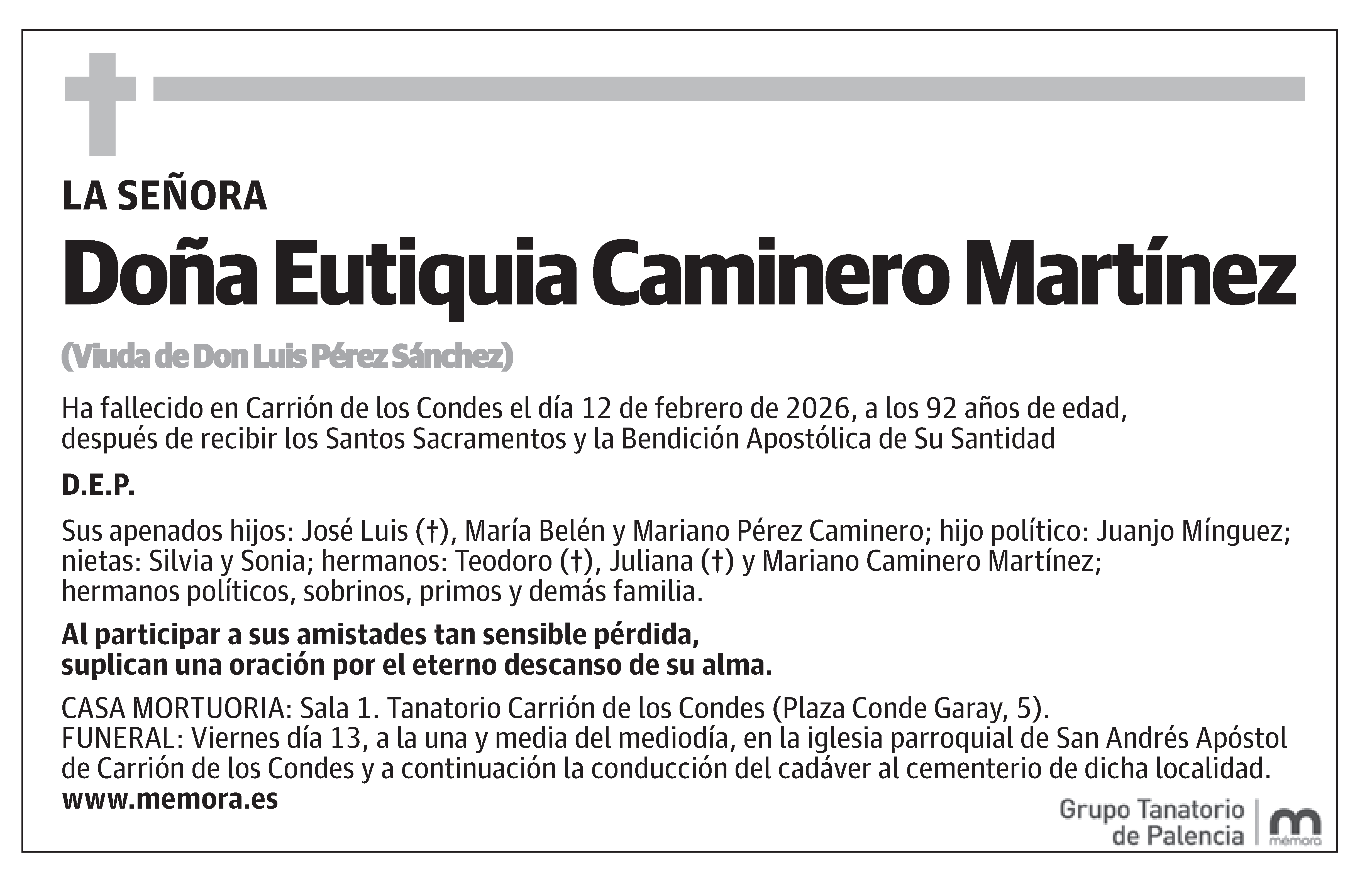 Eutiquia Caminero Martínez