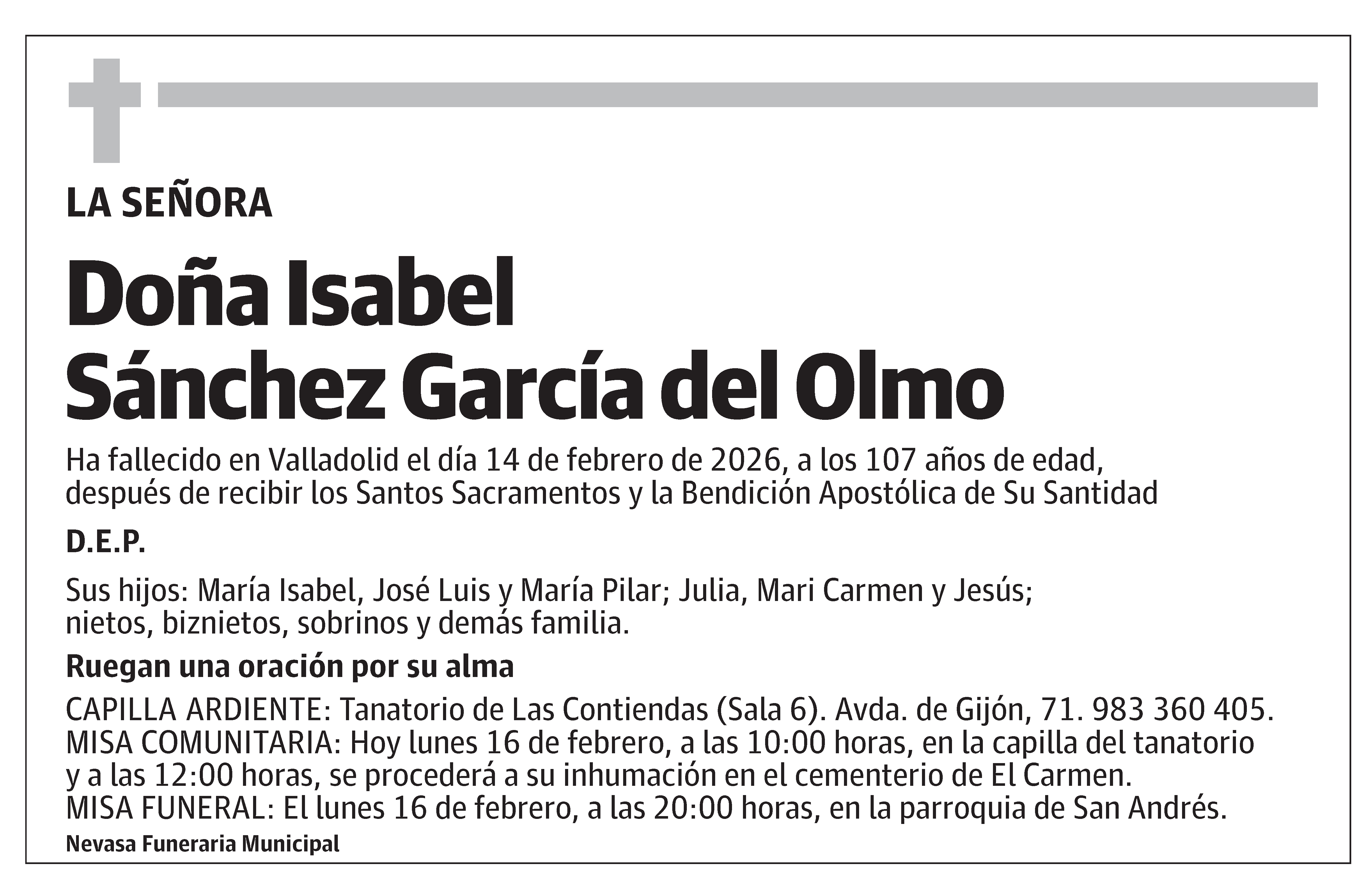 Isabel Sánchez García del Olmo