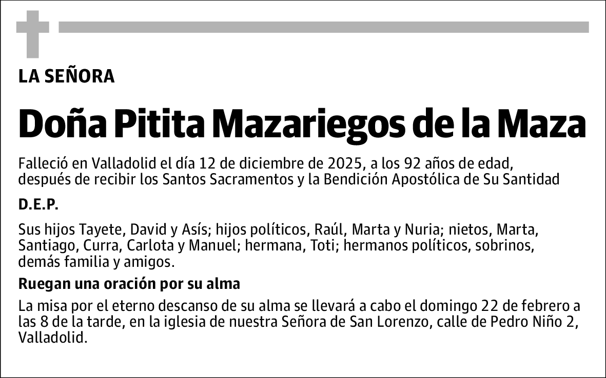 Pitita Mazariegos de la Maza