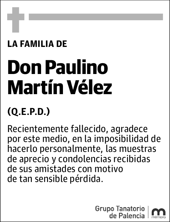 Paulino Martín Vélez