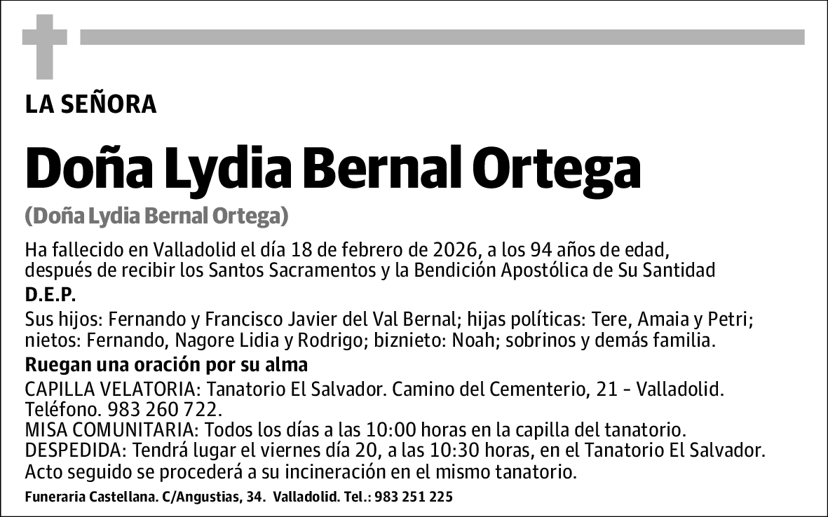 Lydia Bernal Ortega