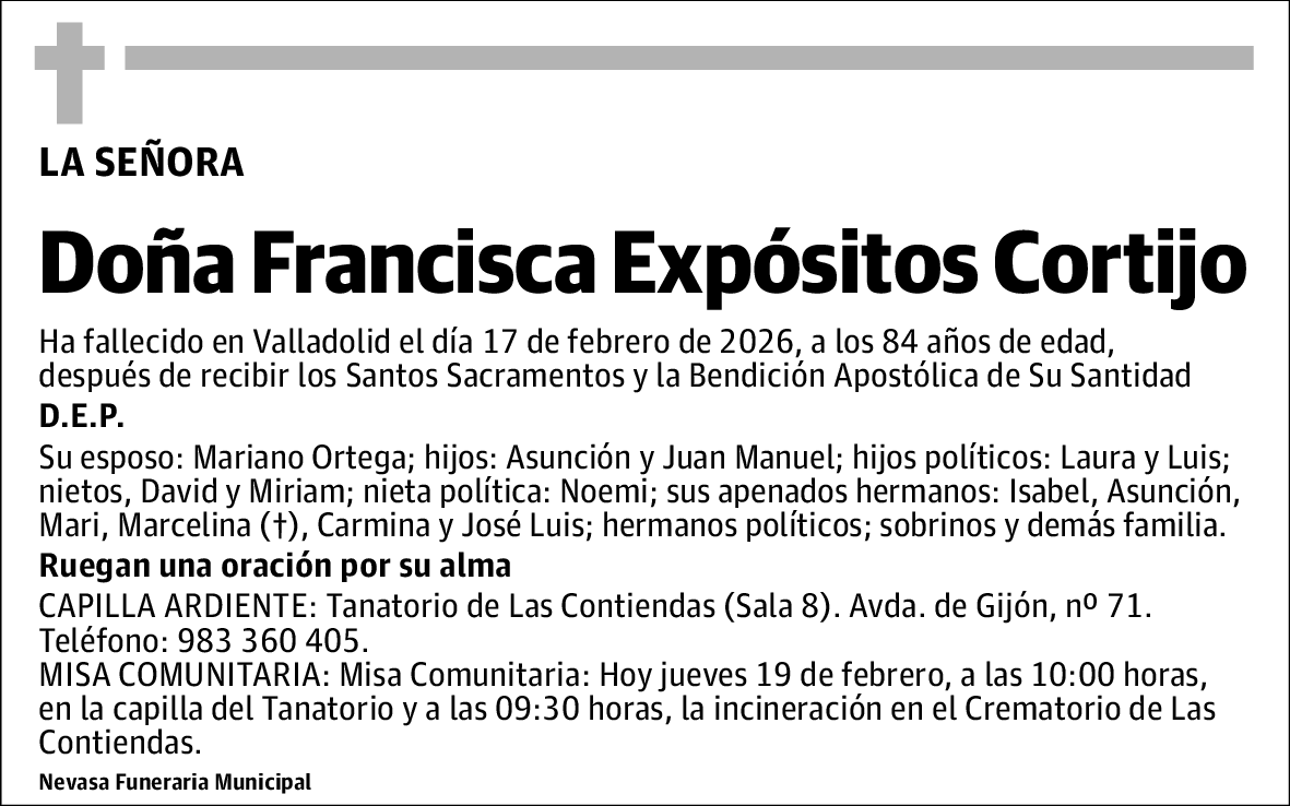 Francisca Expósitos Cortijo