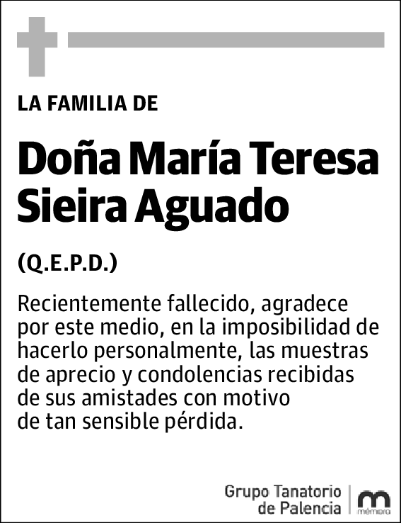 María Teresa Sieira Aguado