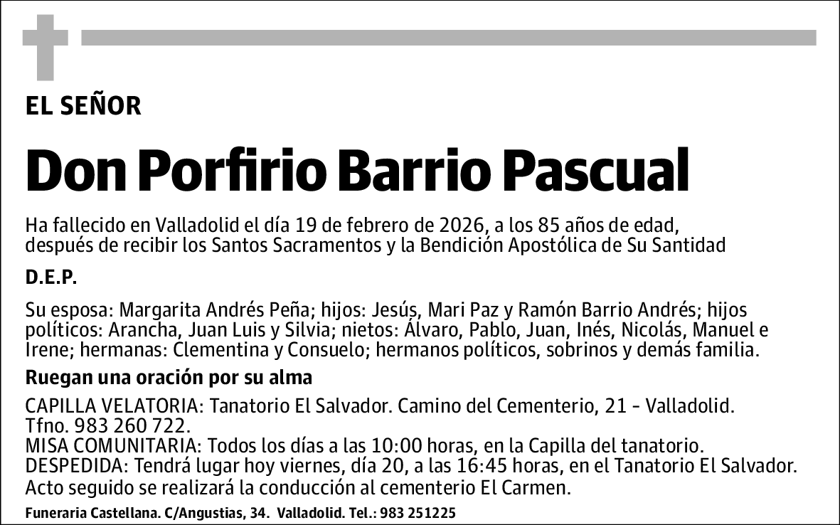 Porfirio Barrio Pascual