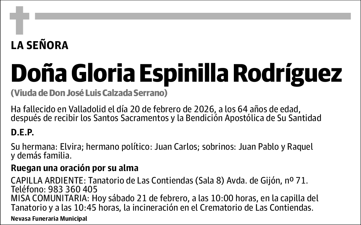 Gloria Espinilla Rodríguez