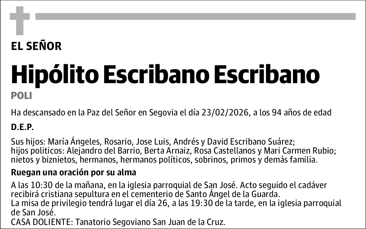 Hipólito Escribano Escribano