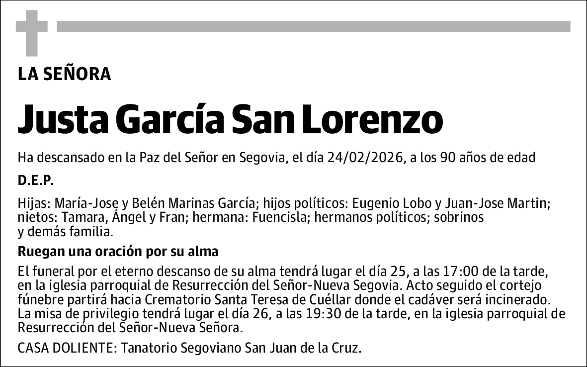Justa García San Lorenzo