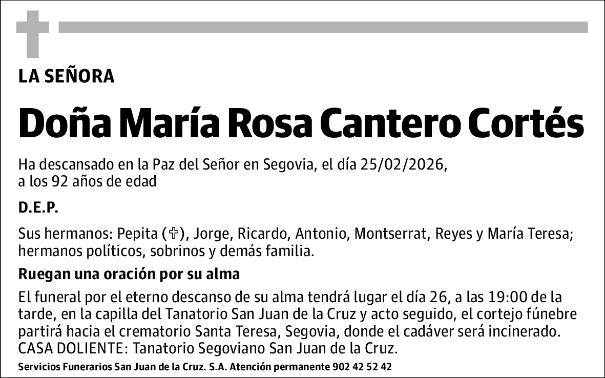 Maria Rosa Cantero Cortes