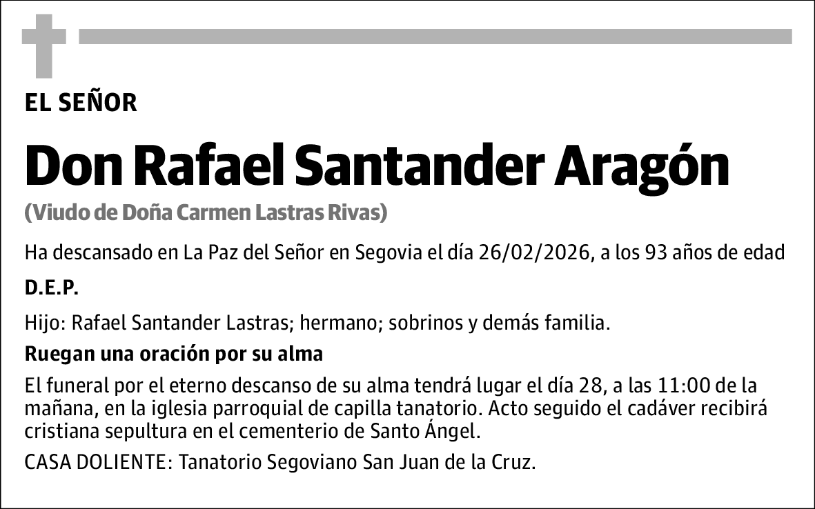 Rafael Santander Aragón