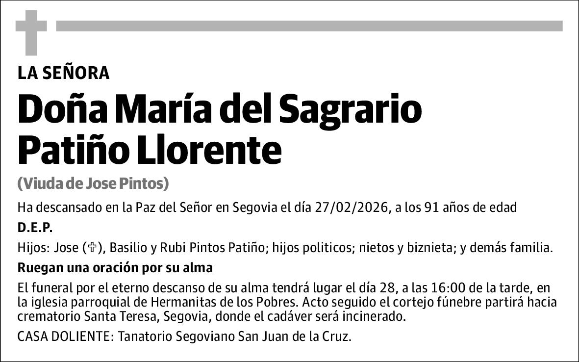 María del Sagrario Patiño Llorente