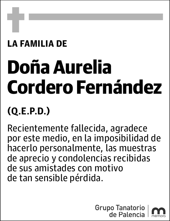 Aurelia Cordero Fernández