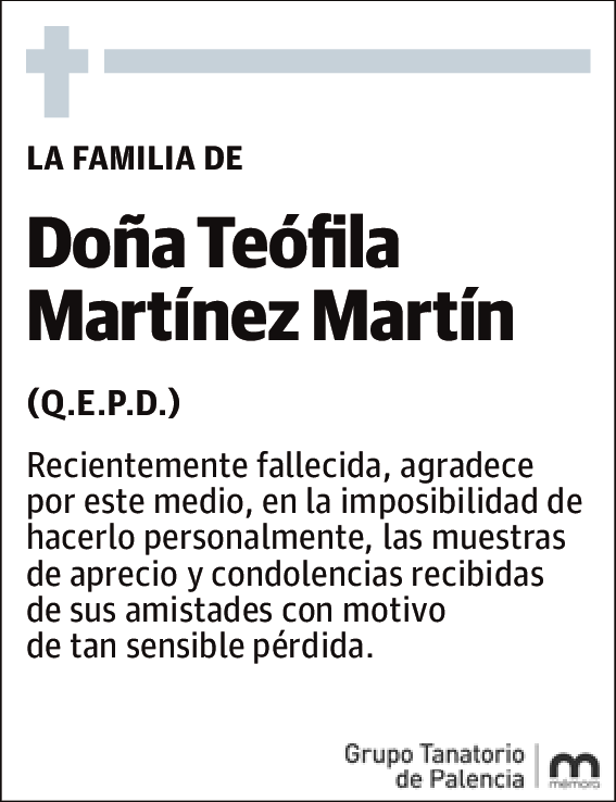 Teófila Martínez Martín