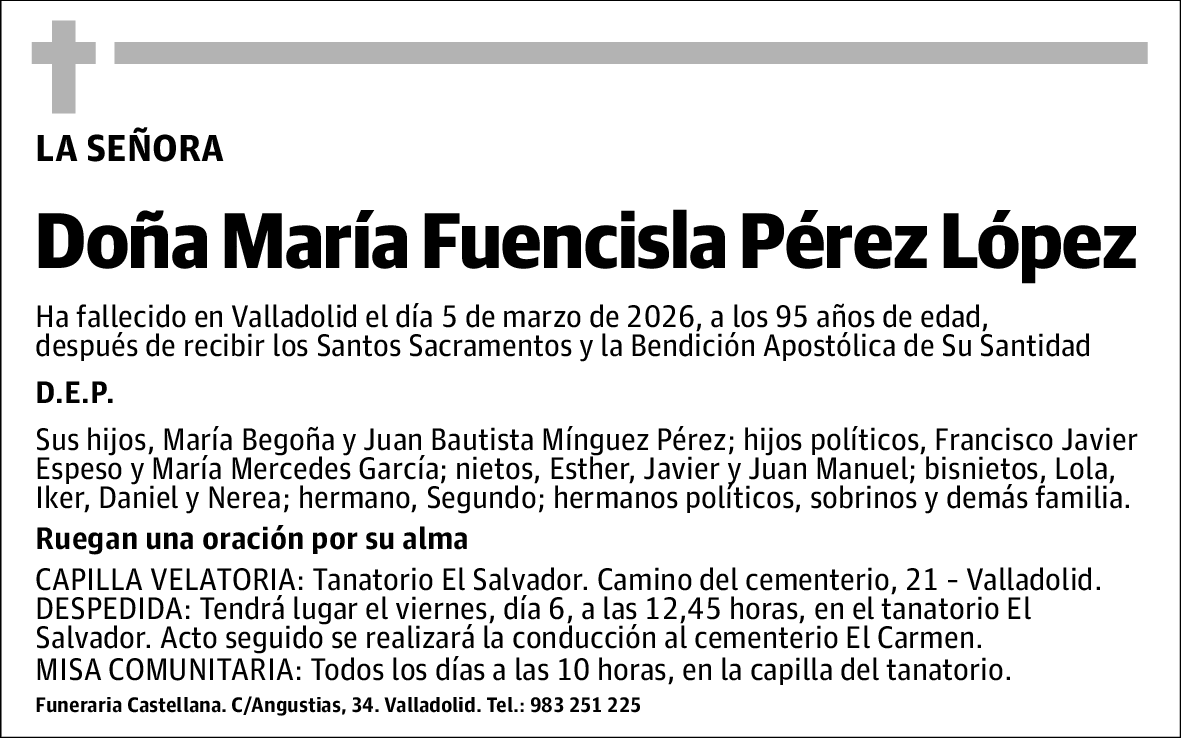 María Fuencisla Pérez López