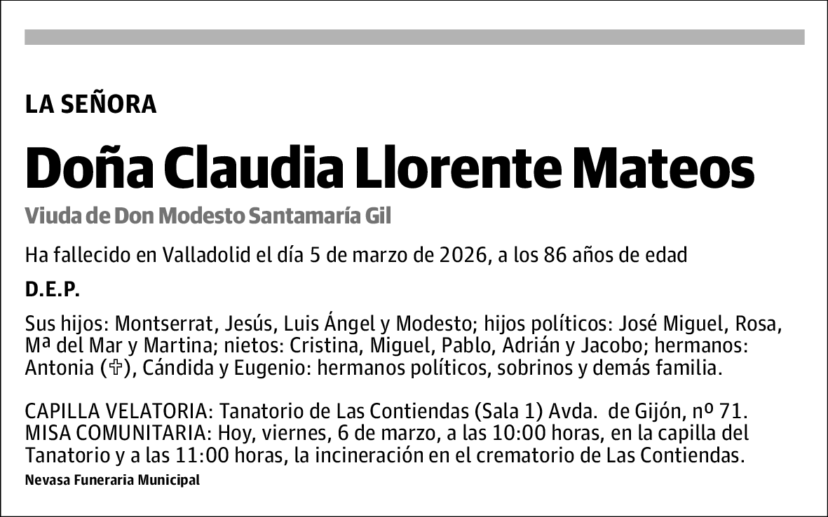 Claudia Llorente Mateos