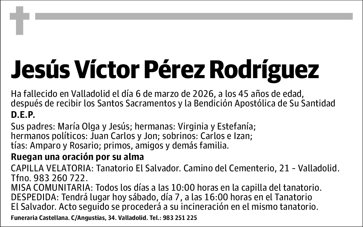 Jesús Víctor Pérez Rodríguez