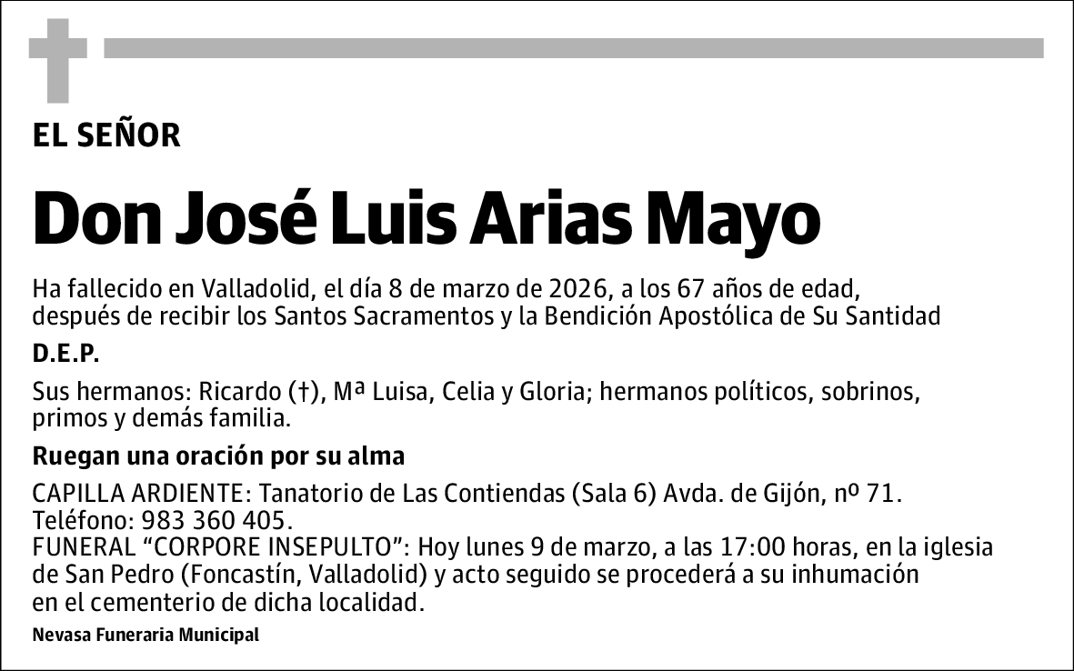 José Luis Arias Mayo