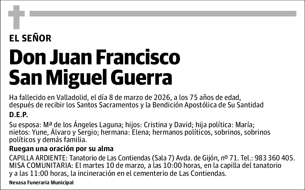 Juan Francisco San Miguel Guerra