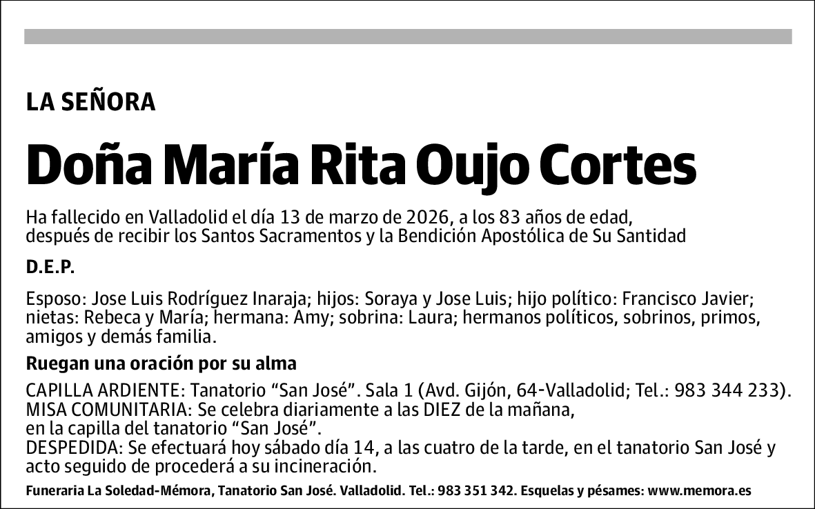 María Rita Oujo Cortes