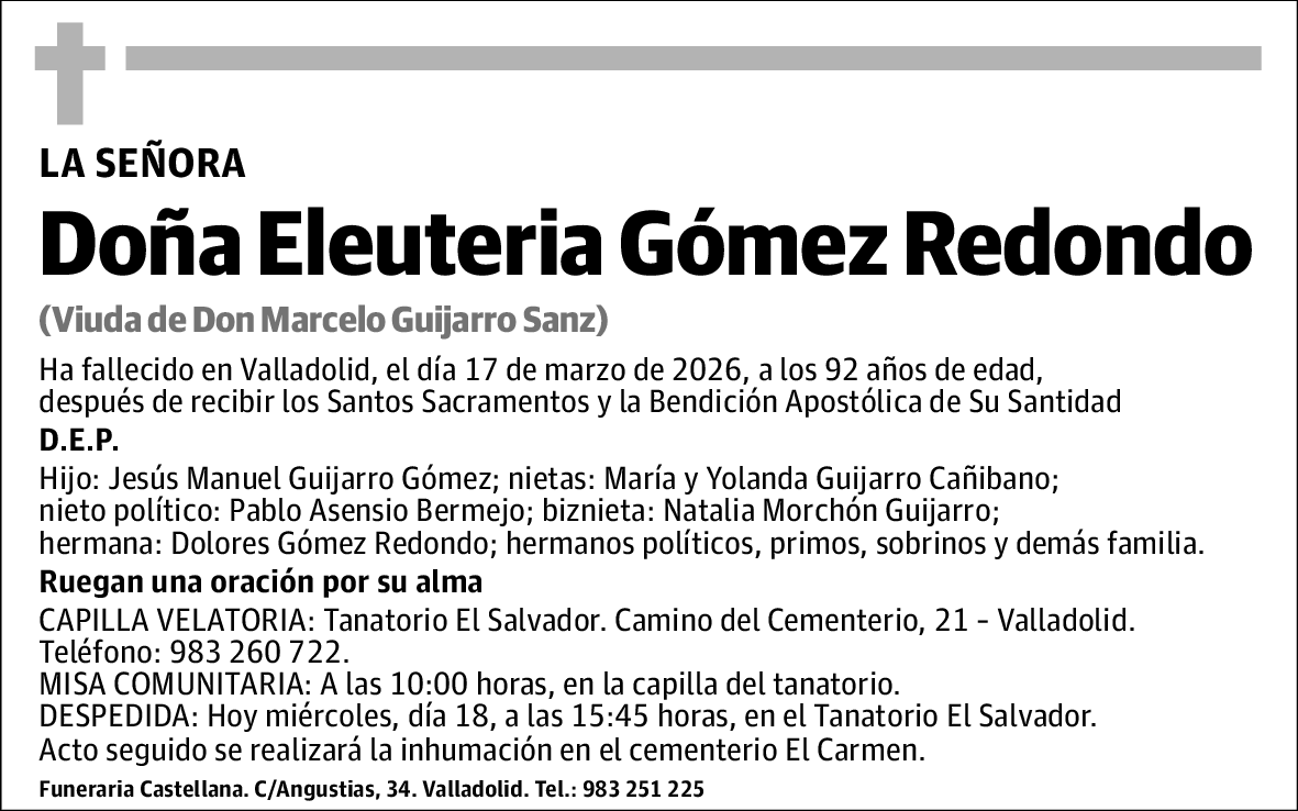 Eleuteria Gómez Redondo