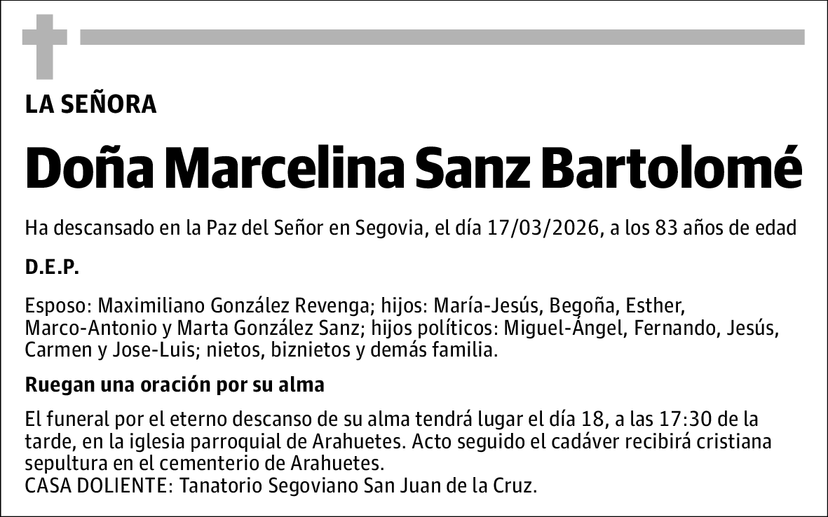 Marcelina Sanz Bartolomé