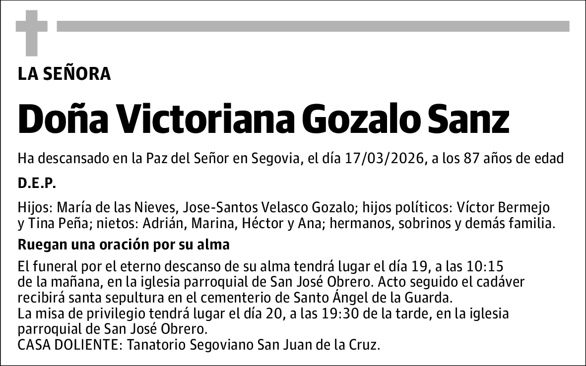 Victoriana Gozalo Sanz