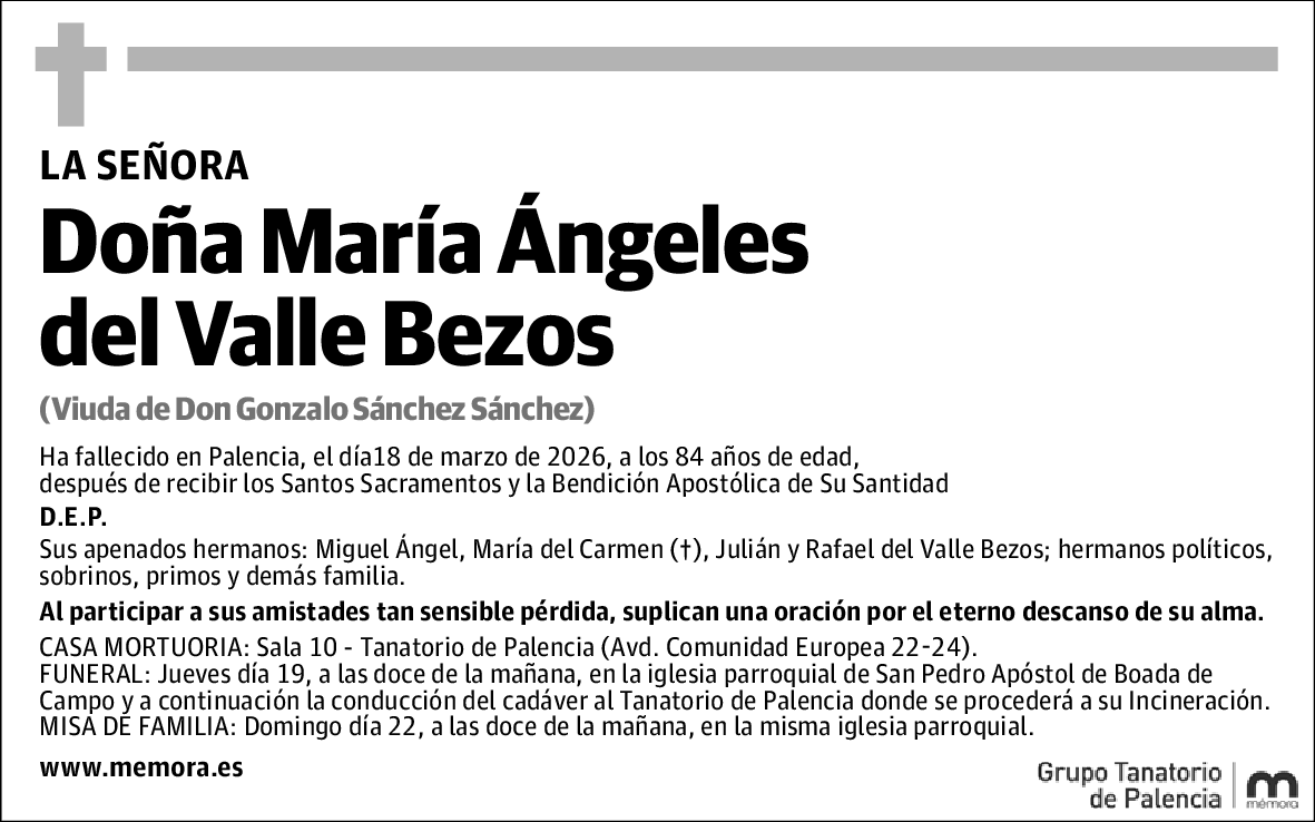 María Ángeles del Valle Bezos