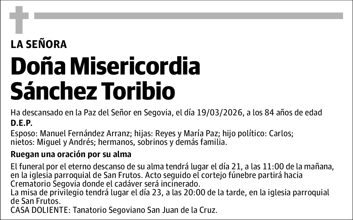 Misericordia Sánchez Toribio