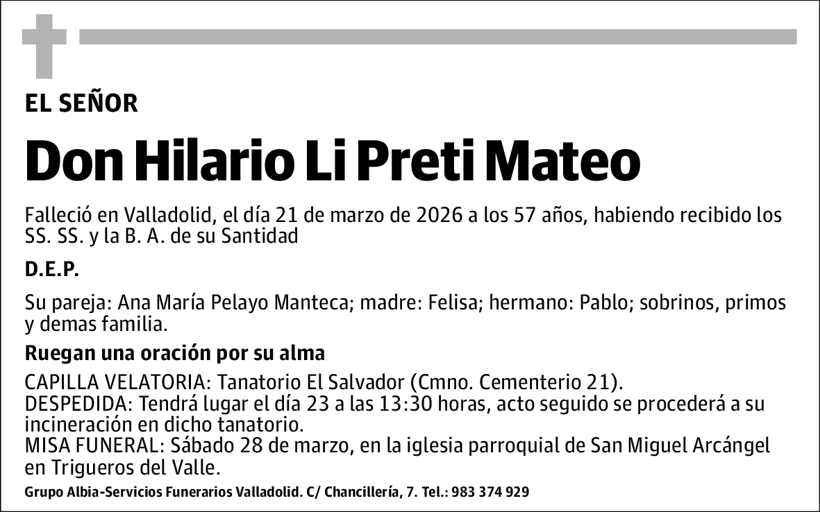 Hilario Li Preti Mateo