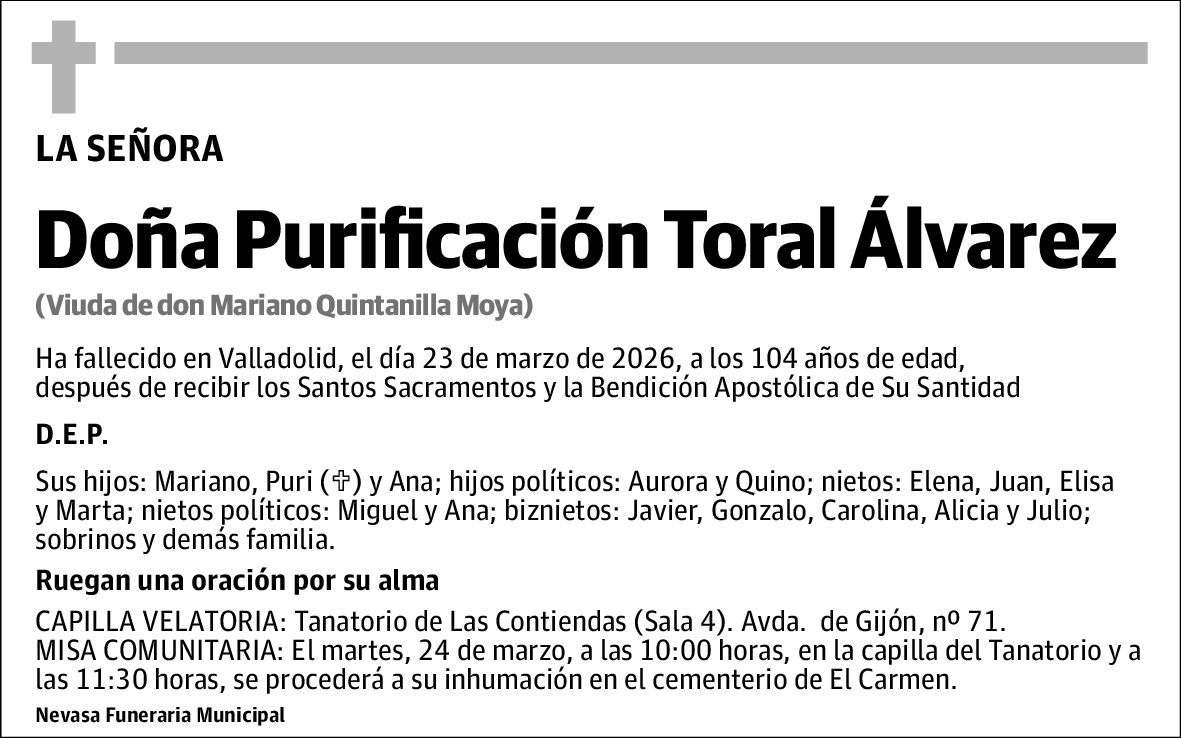 Purificación Toral Álvarez
