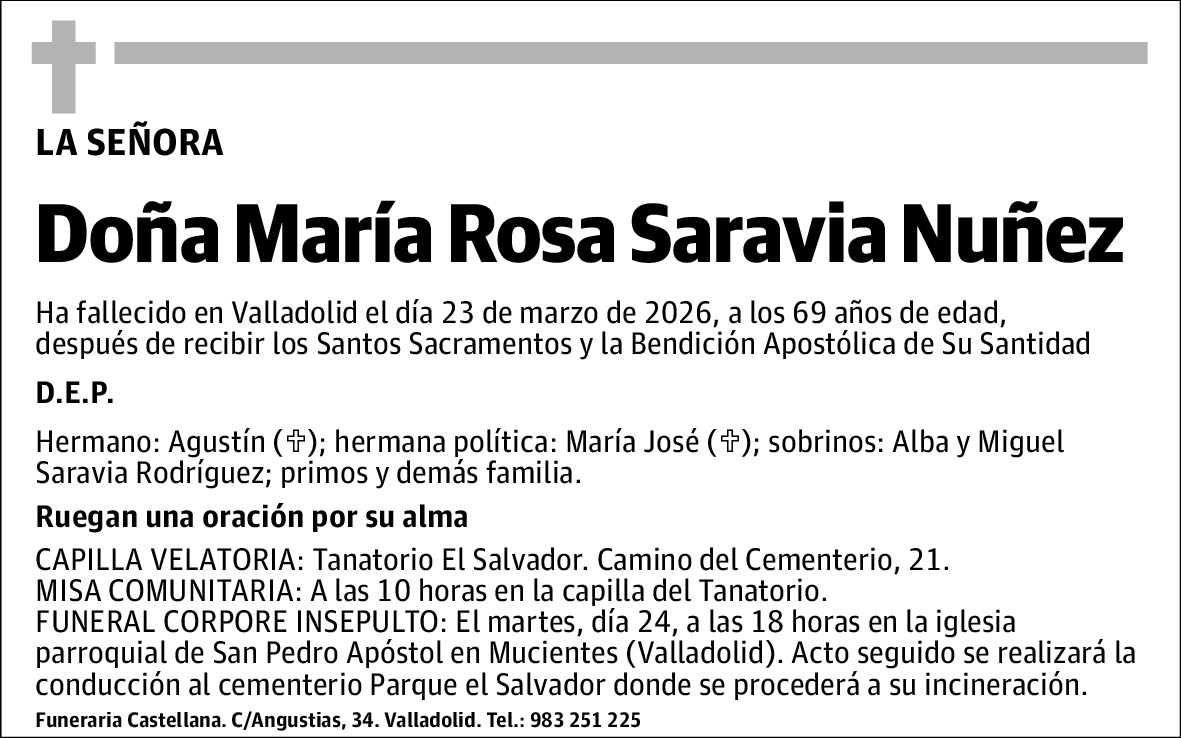 María Rosa Saravia Nuñez