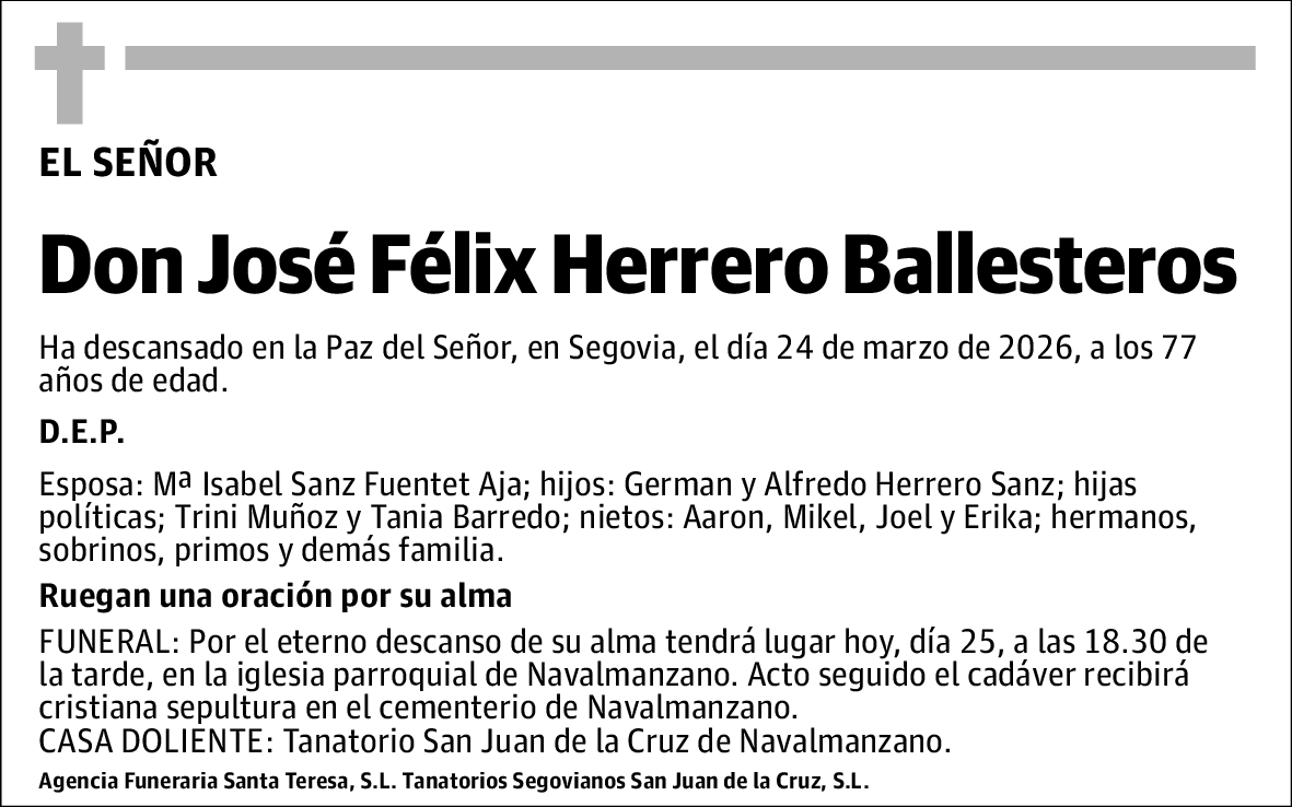 José Félix Herrero Ballesteros