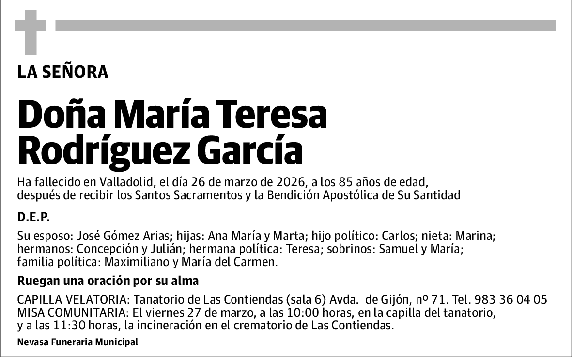 María Teresa Rodríguez García