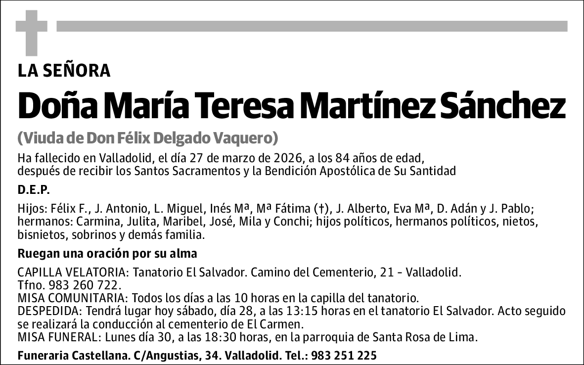 María Teresa Martínez Sánchez