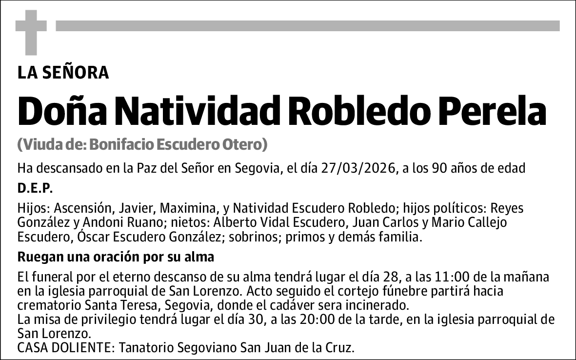 Natividad Robledo Perela