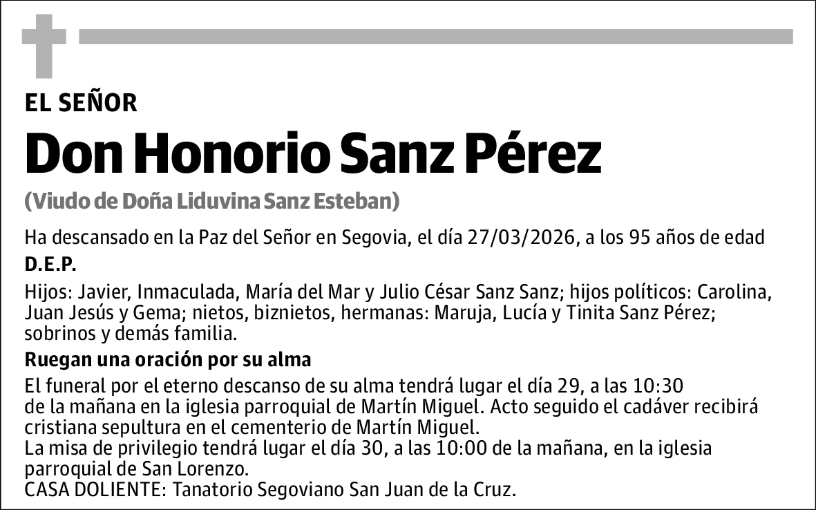 Honorio Sanz Pérez