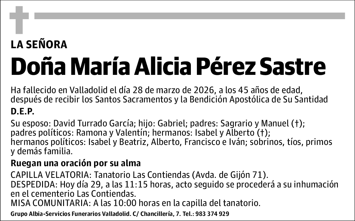 María Alicia Pérez Sastre