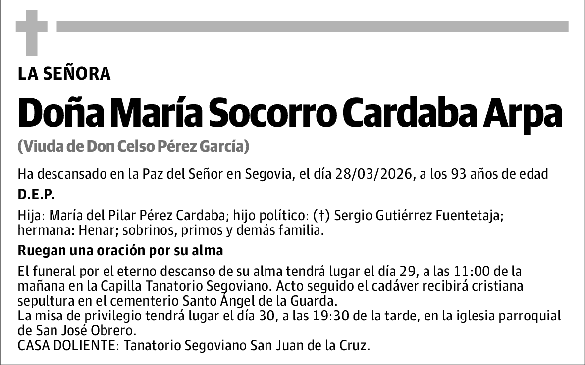 María Socorro Cardaba Arpa