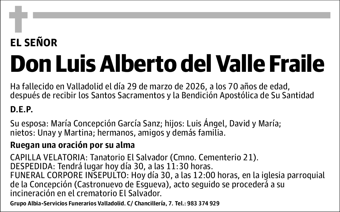 Luis Alberto del Valle Fraile
