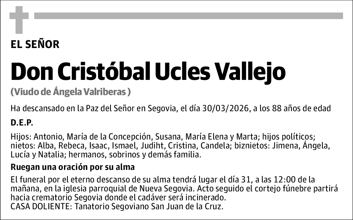 Cristobal Ucles Vallejo