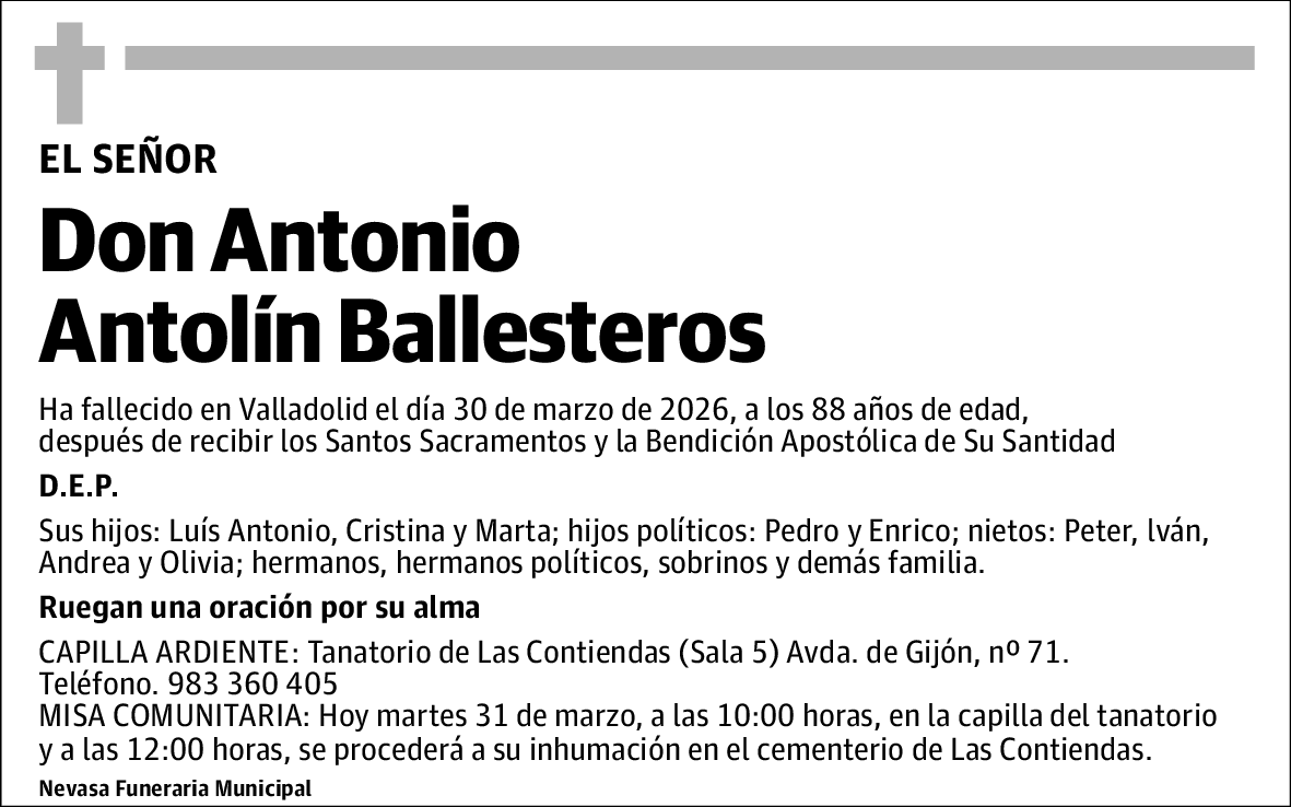 Antonio Antolín Ballesteros