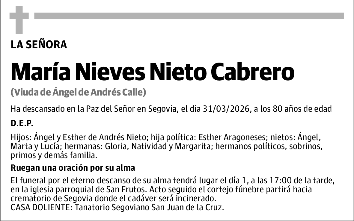 María Nieves Nieto Cabrero