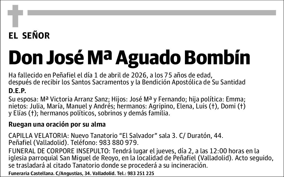 Jose Mª Aguado Bombín