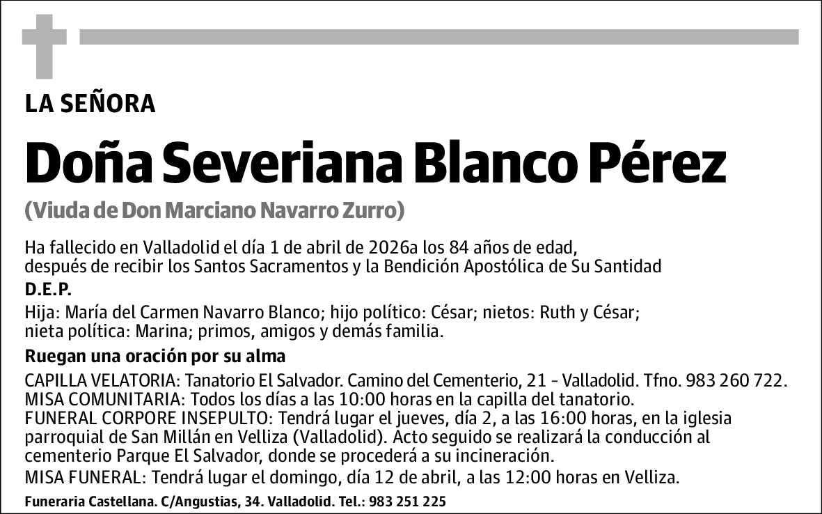 Severiana Blanco Pérez