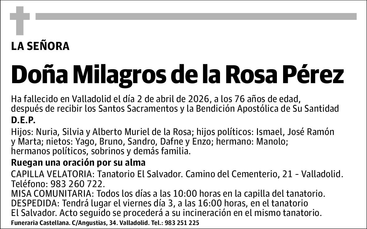 Milagros de la Rosa Pérez